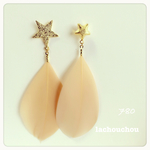 ♡スター♡フェザー♡ピアス♡