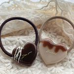 ハートチョコ🤎髪ゴム　ゴム交換可能　