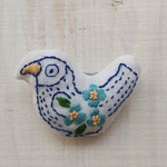とりのブローチ～しあわせの青いとり～