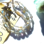 【SV925】✦⋆.·Mysticラブラドライト三連ブレスレット⋆.·✦