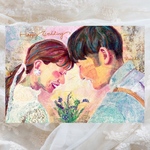 似顔絵【ウェルカムボード・結婚記念日・記念日プレゼント・結婚祝い・ファミリー・プレゼント　おしゃれ】オーダーメイド