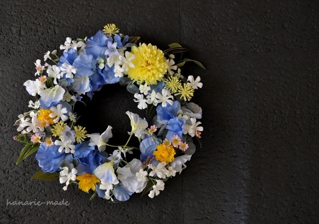 月夜と秋草花:wreath