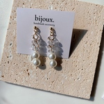 【パープル】Flower x Perl◎ピアス.イヤリング