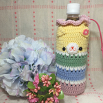 ダスティパステルカラフルネコちゃんのペットボトルケース②☆
