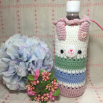 【再販×3☆】ダスティパステルカラフルうさぎちゃんのペットボトルケース☆