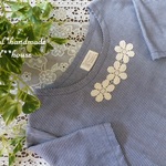 natural*SALE(L)千鳥格子半袖チュニック*花レース