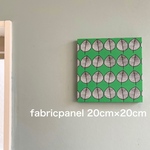 ファブリックパネル　葉っぱ　グリーン　20cm