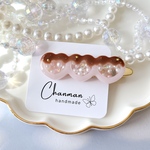 ハートのチョコかけヘアクリップ💗🍫