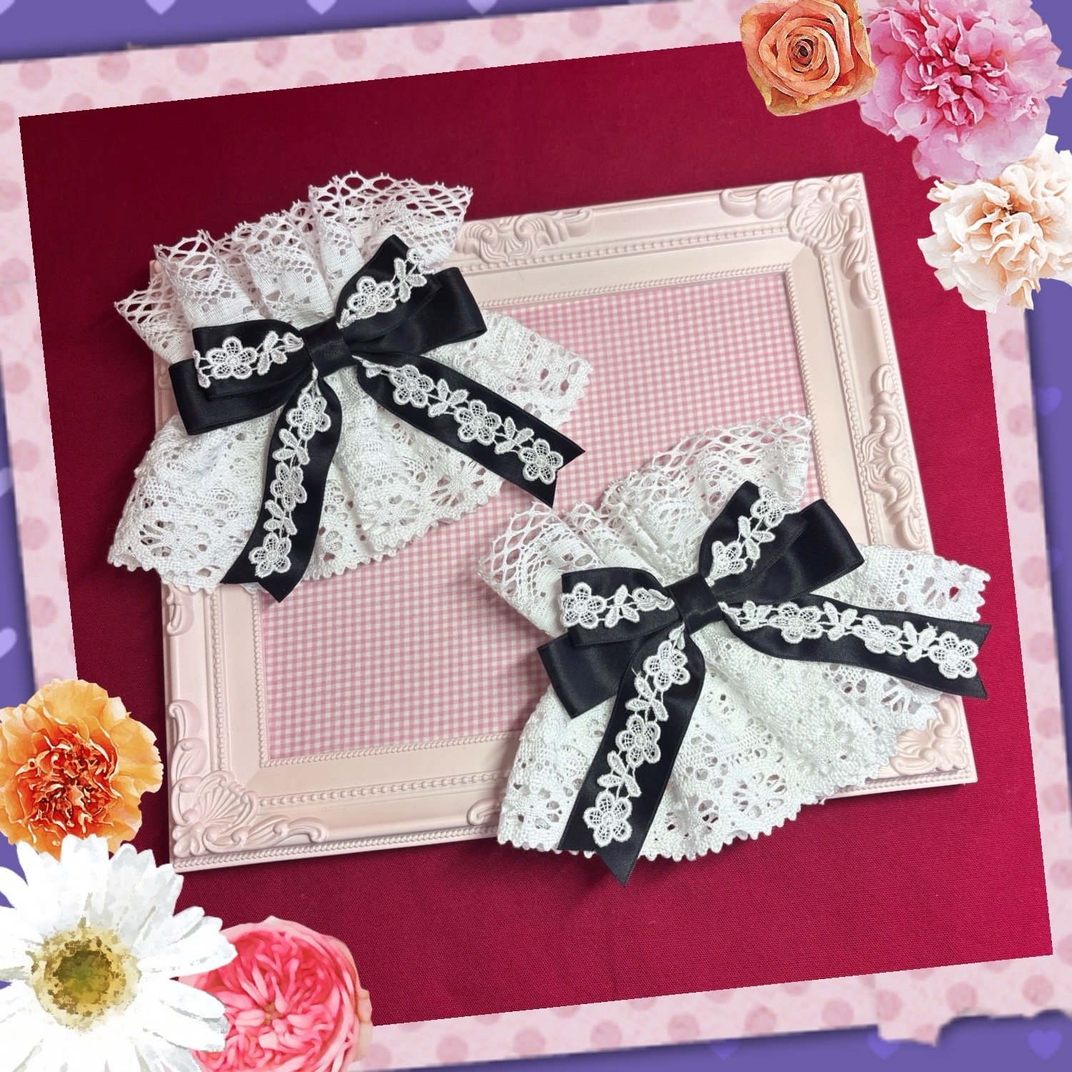 ハートボンネット(ハンドメイド) ハートボンネット(ハンドメイド)