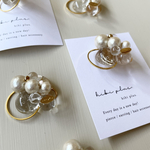 コットンパールのクリアポニーフック