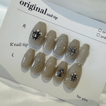no.62 Chrom flash nail クロムネイル グレージュ フラッシュネイル