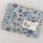 再10販*移動ポケット*YUWAフラワー*ブルー*水玉*ポケットティッシュケース*147