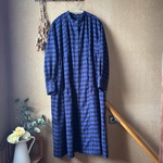1/25ﾏﾃﾞ 🉐残り福SALE🉐起毛ブロックチェックのティアードワンピース