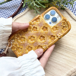 🌳森のお花とマーマレードパイのスマホケース🍊🌼