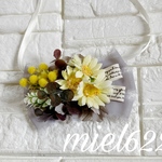 nnm1226さま専用　ミモザチョーカー　ドッグチョーカー