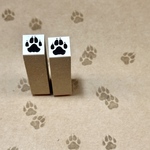 犬の足跡スタンプ