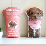 ペットクッション　犬クッション　メモリアルクッション　うちの子クッション　親バカクッション　メモリアルグッズ　ぬいぐるみ　ペットロス　オーダー　写真　うちの子グッズ　親バカグッズ　トイプードル　無地