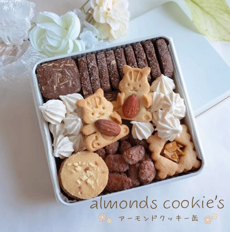 手作りお菓子、手作りクッキー、抹茶づくしクッキー缶