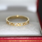 ビンテージ 英国 1969年 イギリス 18K 18金 ゴールド 指輪 リング 合成カネラス スピネル 純金 宝石 ジュエリー レディース 鑑定書 J176