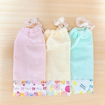 花柄　3色　パステル　おりこうエプロン　お食事タオル　お食事エプロン　タオルエプロン　保育園エプロン　保育園準備　入園準備　お利口エプロン　おりこうタオル　二重に変更可