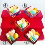 ちりめん細工　《和菓子詰め合わせ＊未接着・新タイプ》　雛飾り　バレンタイン　和物好きな方へ
