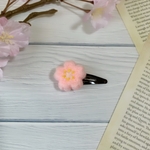 羊毛フェルトの桜のパッチンピン　桜　パッチンピン　お花見　春