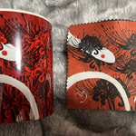 アウトレット2◆白蛇彼岸花マグカップ【あかいくろのよるをこえ】