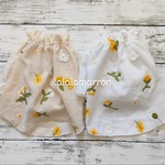 犬服 シャーリングブラウス#刺繍flower②(受注)