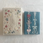 l様専用  刺繍のブックカバー2点