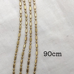【90cm】 真鍮　1.5mmデザインチェーン