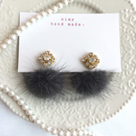 キラキラビジューバックキャッチファーピアス♡送料込み