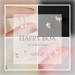 限定【HAPPY BOX】ピアス5点セット　送料無料　ゴールドカラー