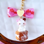 ぬくねこのチョコスモアサンドビスケットキーホルダー