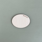 ミニチュア　morico おぼん　オバール　ホワイト