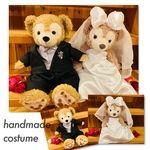 ダッフィー＆シェリーメイ　🤵👰コスチューム　ウェディングドレス　結婚式　ウェディング　ダッフィ服　シェリーメイ服　シェリーメイ着せ替え　シェリーメイ　ハンドメイドコスチューム　ウェルカムドール