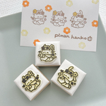 【花かんむりアニマル】くま　ねこ　うさぎ　花