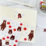 くまのルート / original sticker sheet