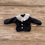 JANAYA ハンドメイド　ブライスblythe服　リカちゃん　オビツ24服　カーディガン　黒色