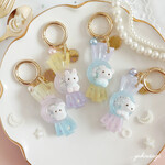 【夢色わたあめキャンディー シェイカー🍬‎🐱】ねこちゃん / レジン キーホルダー 