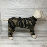 小型犬迷彩柄ロンパース