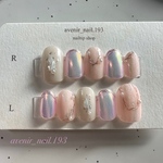 ふんわりオーロラピンクベージュネイル