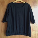 ✿catomo様専用✿すそふんわりプルオーバー５分丈　ブラック　