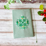 グリーングラデーションのブックカバー（文庫本）⑦