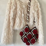 Rose frill bag 【red】