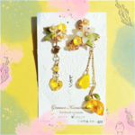 レモン🍋、揺れる /ニッケルフリーイヤリング・チタンピアス