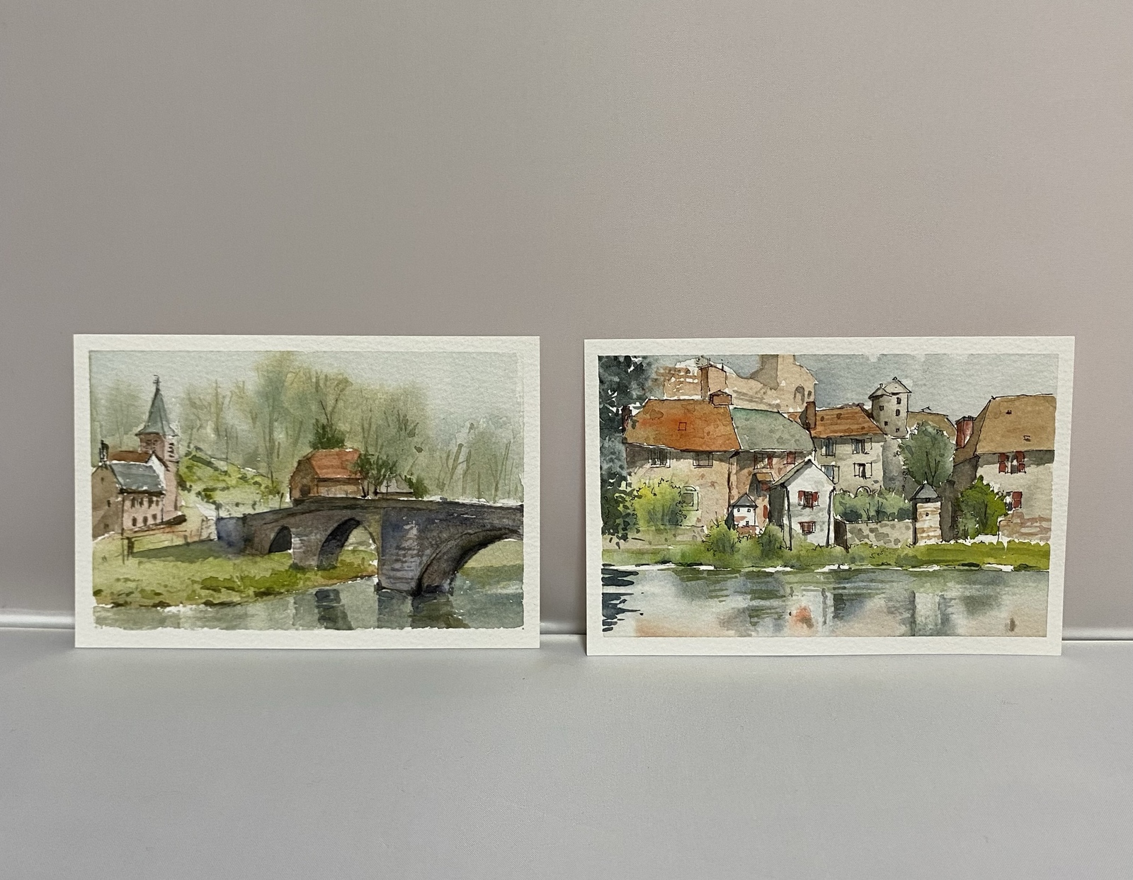 SALE!!! オリジナル水彩画 ヨーロッパ の国オーストリアの ウィーン 23）原画 ヨーロッパの街 水彩画 風景画 - magritte-taka