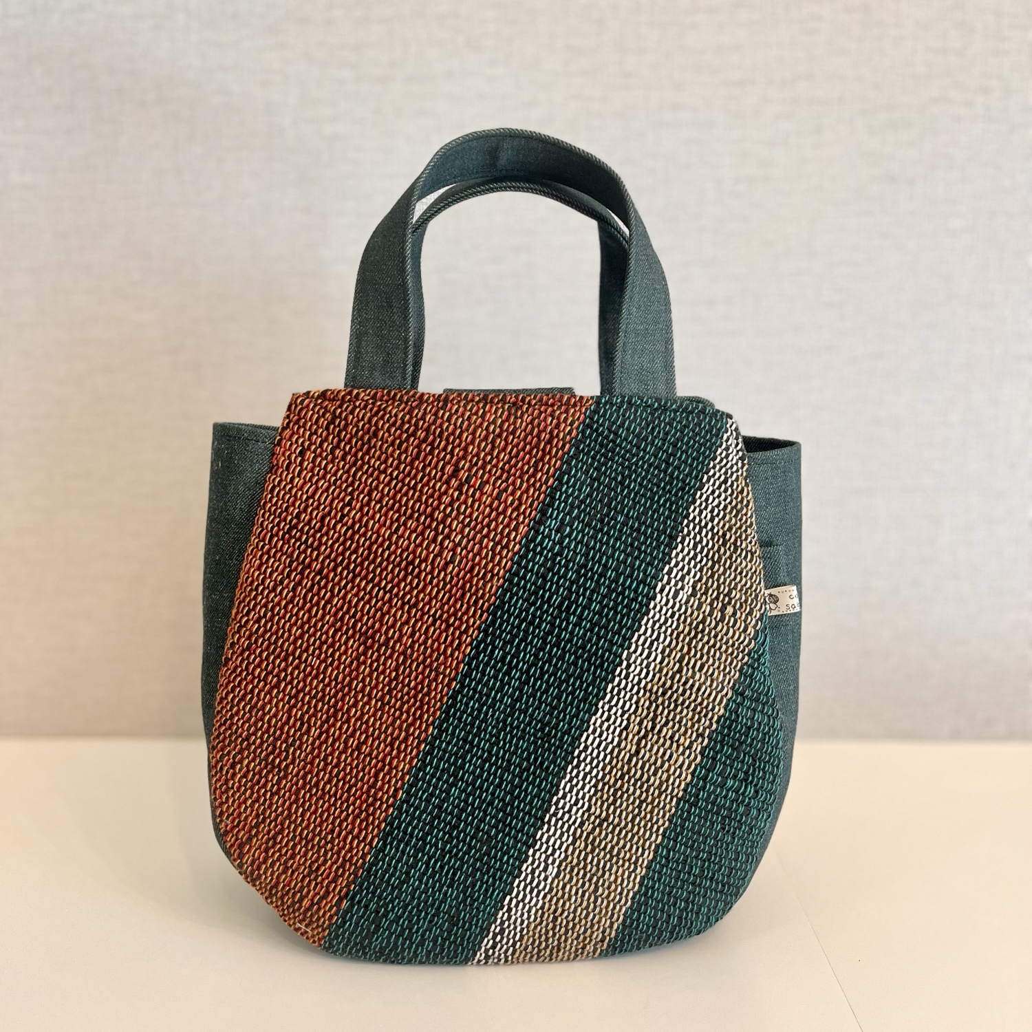 さき織　テーブルセンター6枚セット　ハンドメイド さき織 テーブルセンター6枚セット ハンドメイド
