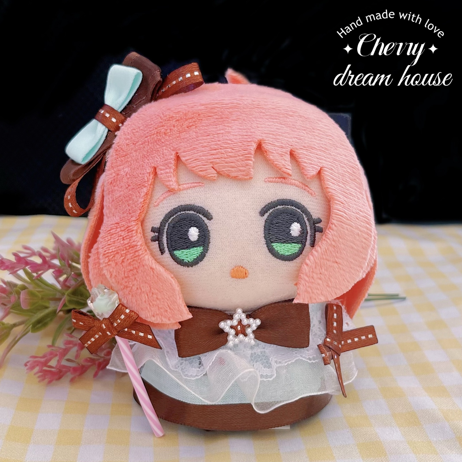 ちびぐるみ ぬい服 着せ替え 10cm チョコミント リボン 星キャンディの