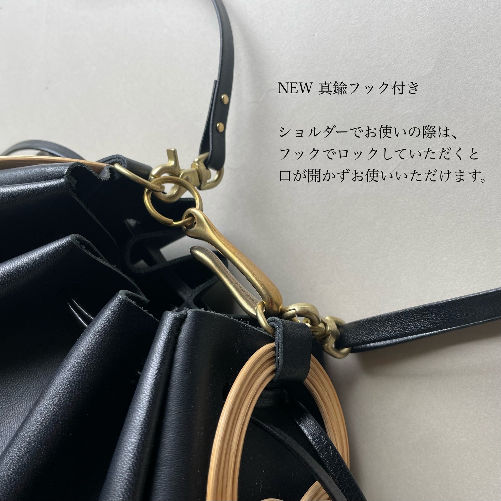 受注製作] MSNOM NO.8(black) ショルダー付き - MSNOM | minne