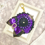【推し活グッズ】痛ロゼット　ロゼット　パープル×ブラック